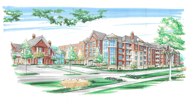 Sketch of Friendship Village of Dublin's future expansion