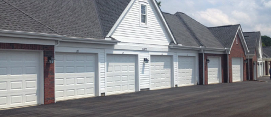 White garages to store cars