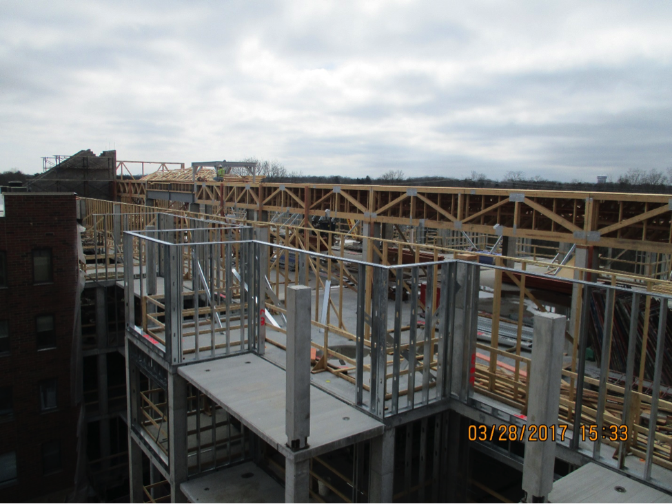 Exterior stud framing of riverstone