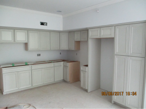 Kitchen in the Flats under construction