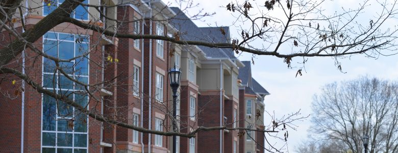 outdoor view of apartments at Friendship Village