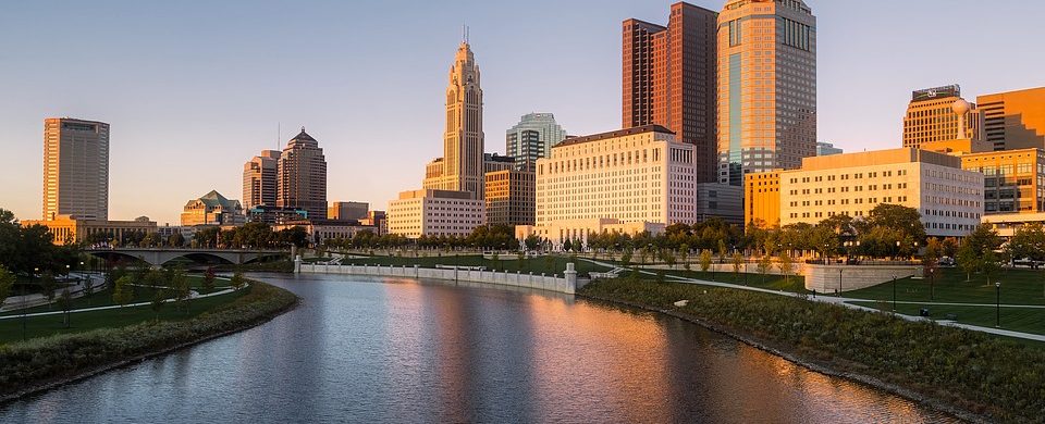 Columbus city skyline
