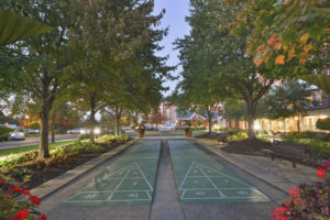 Shuffleboard courts at Friendship Village of Dublin