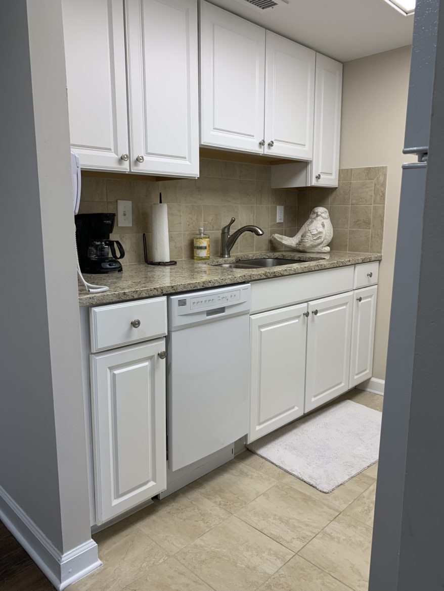 kitchen in The Allenwood Independent Living Apartment