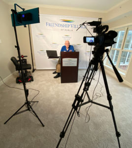 Resident presentation with cameras 