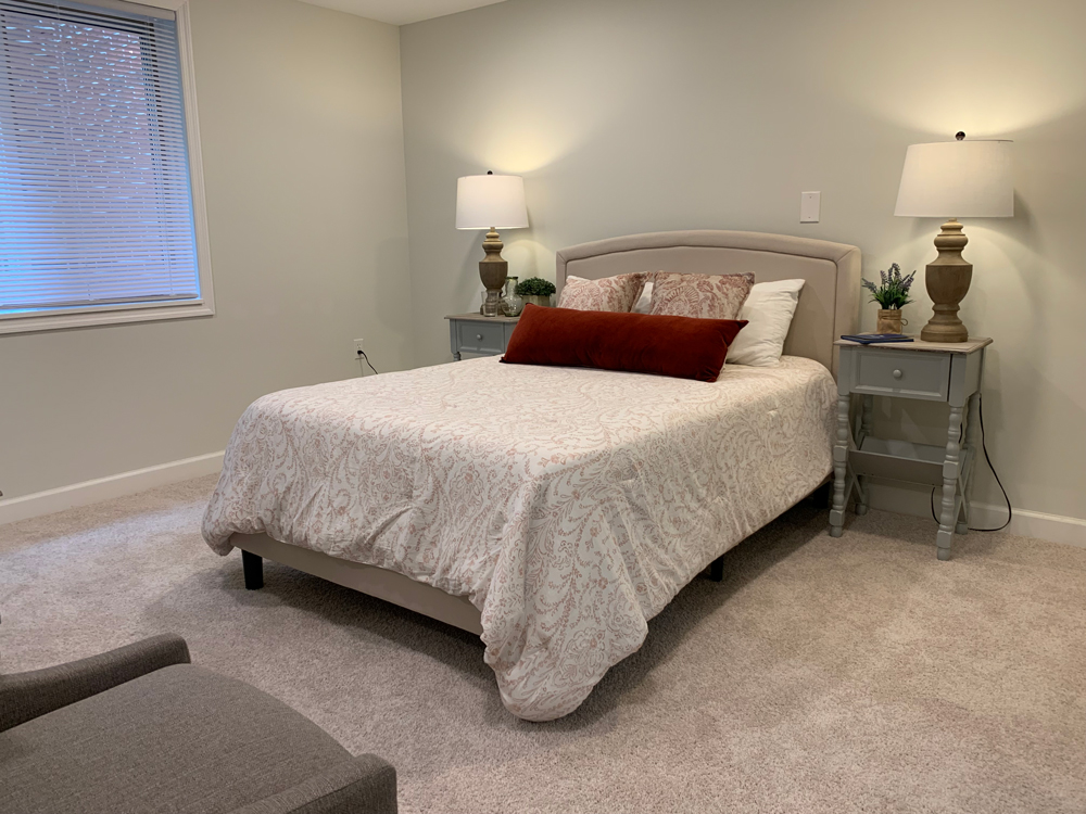 Bedroom in The Brandon independent living apartment