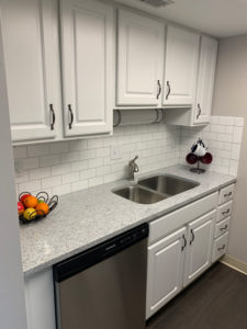 Kitchen in The Kelly Independent Living Apartment