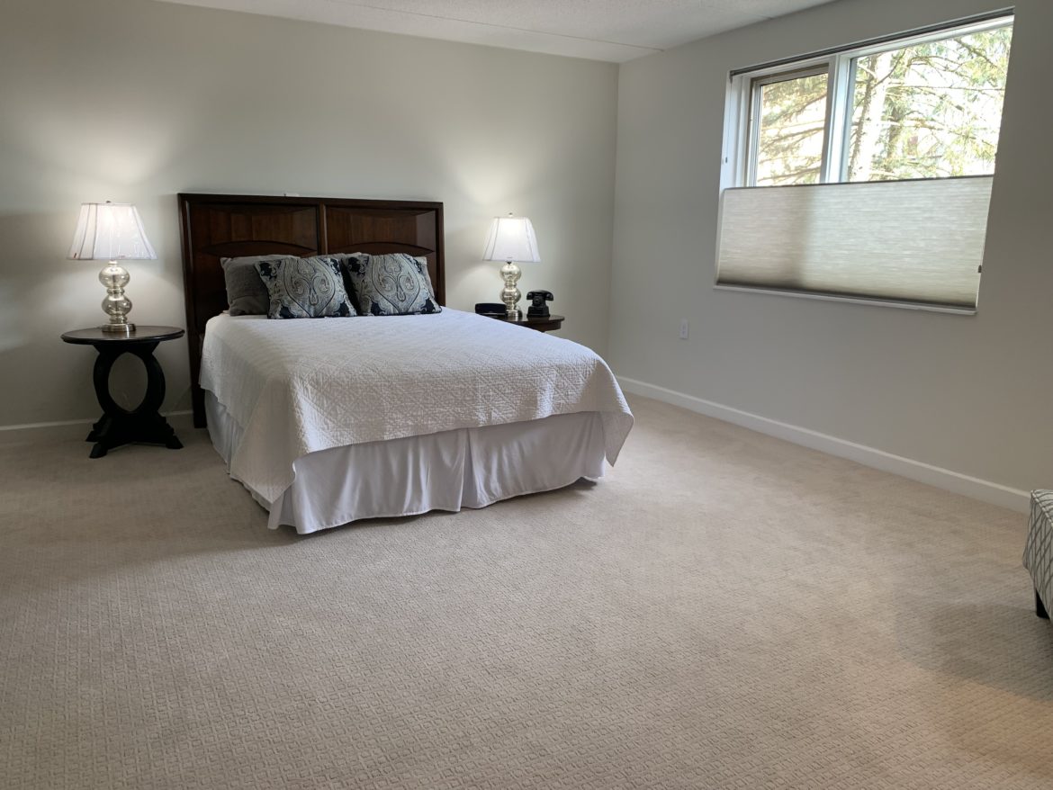 bedroom in the longford II independent living apartment