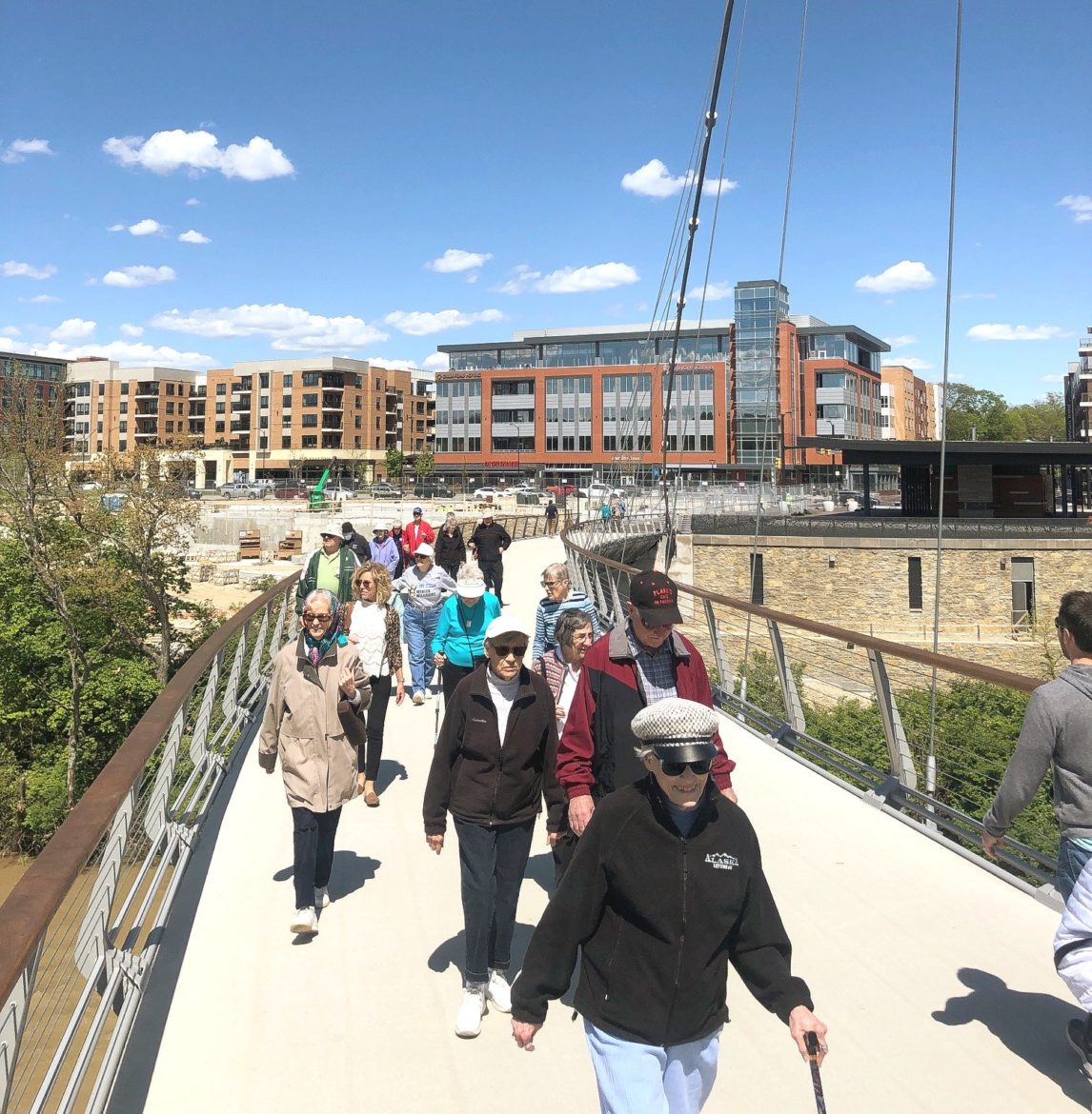 seniors at Bridge Park in Dublin, Ohio