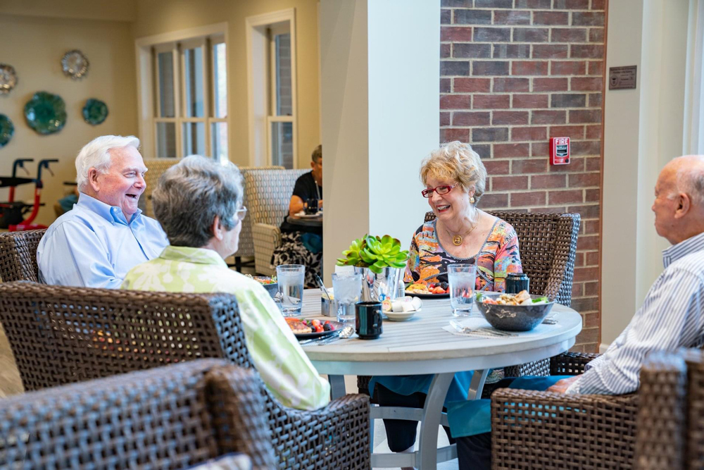 dining at Friendship VIllage of Dublin