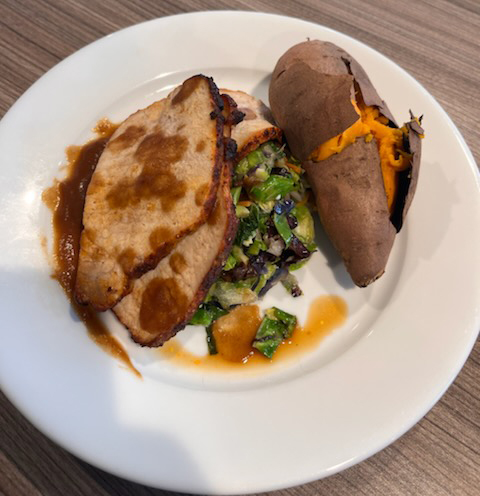 Pork loin at Riverwalk Restaurant