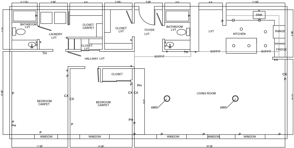Quinn II independent living apartment floor plan