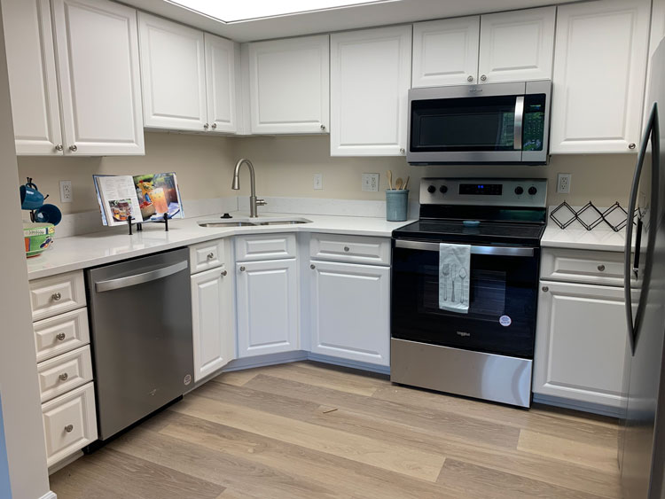Kitchen in The Quinn independent living apartment