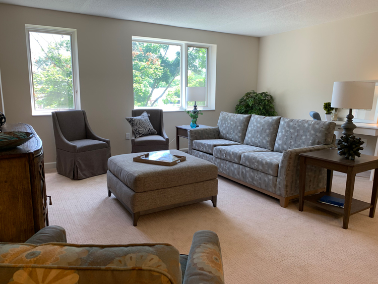 Longford III independent living apartment living room