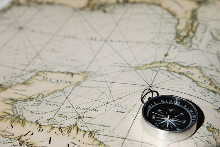 map and compass illustrate navigation