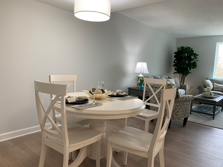 dinina area in the Declan II indpendent living apartment