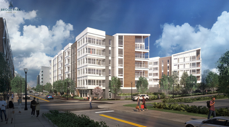 The Bailey at Bridge Park, a luxury 55+ rental community, will open in 2024.
