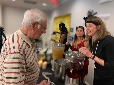 Residents and associates mingled at our Active Aging Week speakeasy.