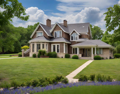 large suburban home in dublin, ohio