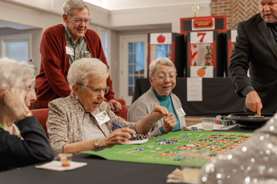 Residents enjoy Riverboat Casino Night during Active Aging Week