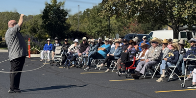 Dave Cain shows off his roping skills during Active Aging Week at Friendship Village of Dublin.