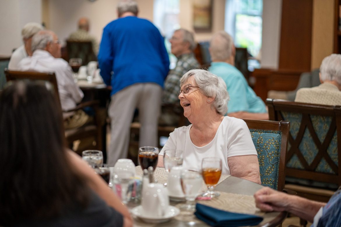 Dining scene at Friendship Village of Dublin.