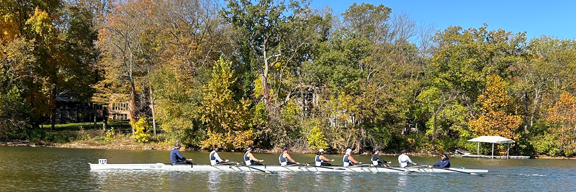 Sculling at Hoover Reservoir in Westerville, Ohio.